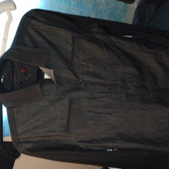 Men's Guess charcoal grey long sleeve dress shirt Sz small New - Picture 16 of 16